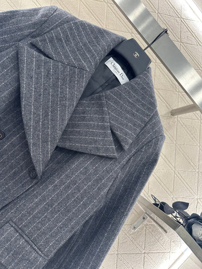 25fw new lapel striped suit jacket