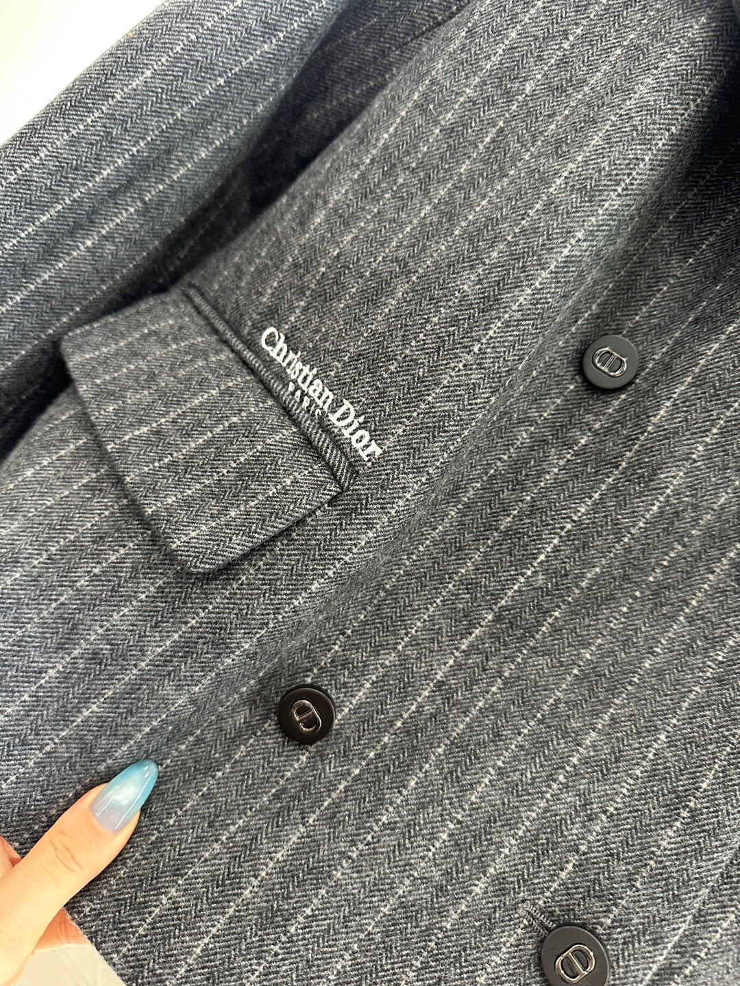 25fw new lapel striped suit jacket