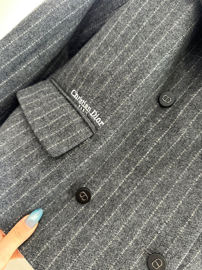 25fw new lapel striped suit jacket