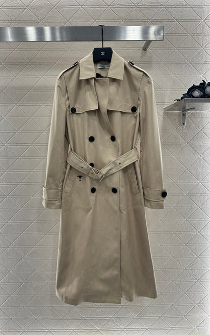 25fw new lapel belt windbreaker jacket