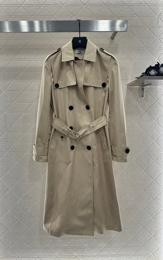 25fw new lapel belt windbreaker jacket