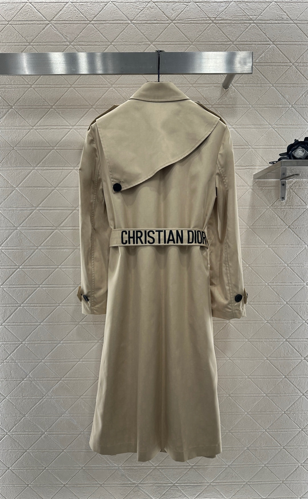 25fw new lapel belt windbreaker jacket