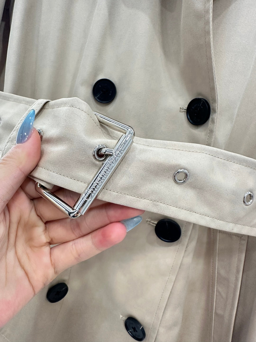 25fw new lapel belt windbreaker jacket