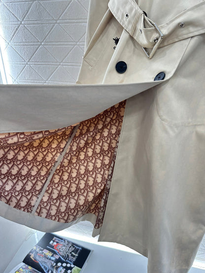 25fw new lapel belt windbreaker jacket