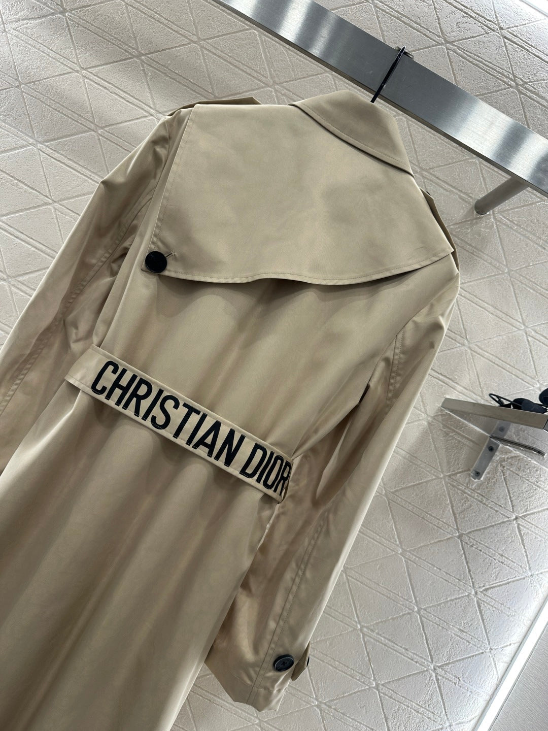 25fw new lapel belt windbreaker jacket