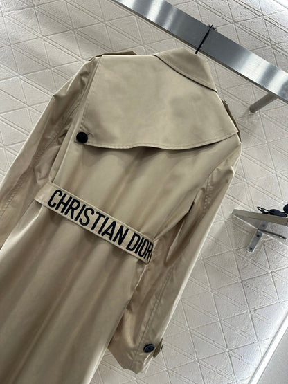 25fw new lapel belt windbreaker jacket