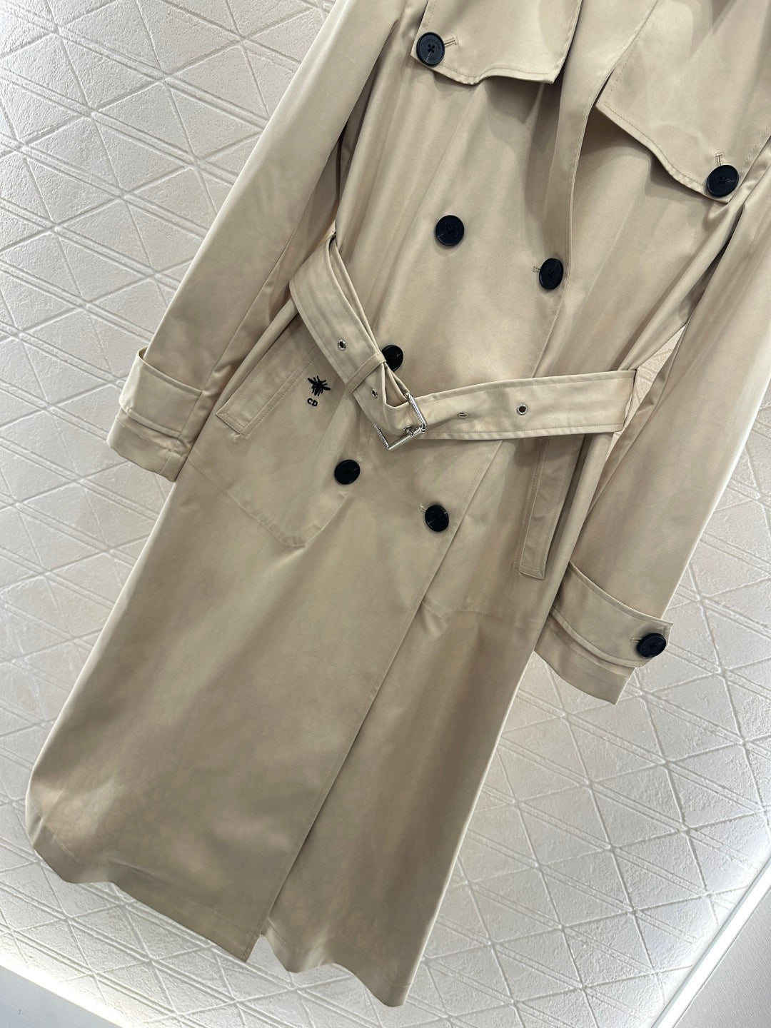 25fw new lapel belt windbreaker jacket