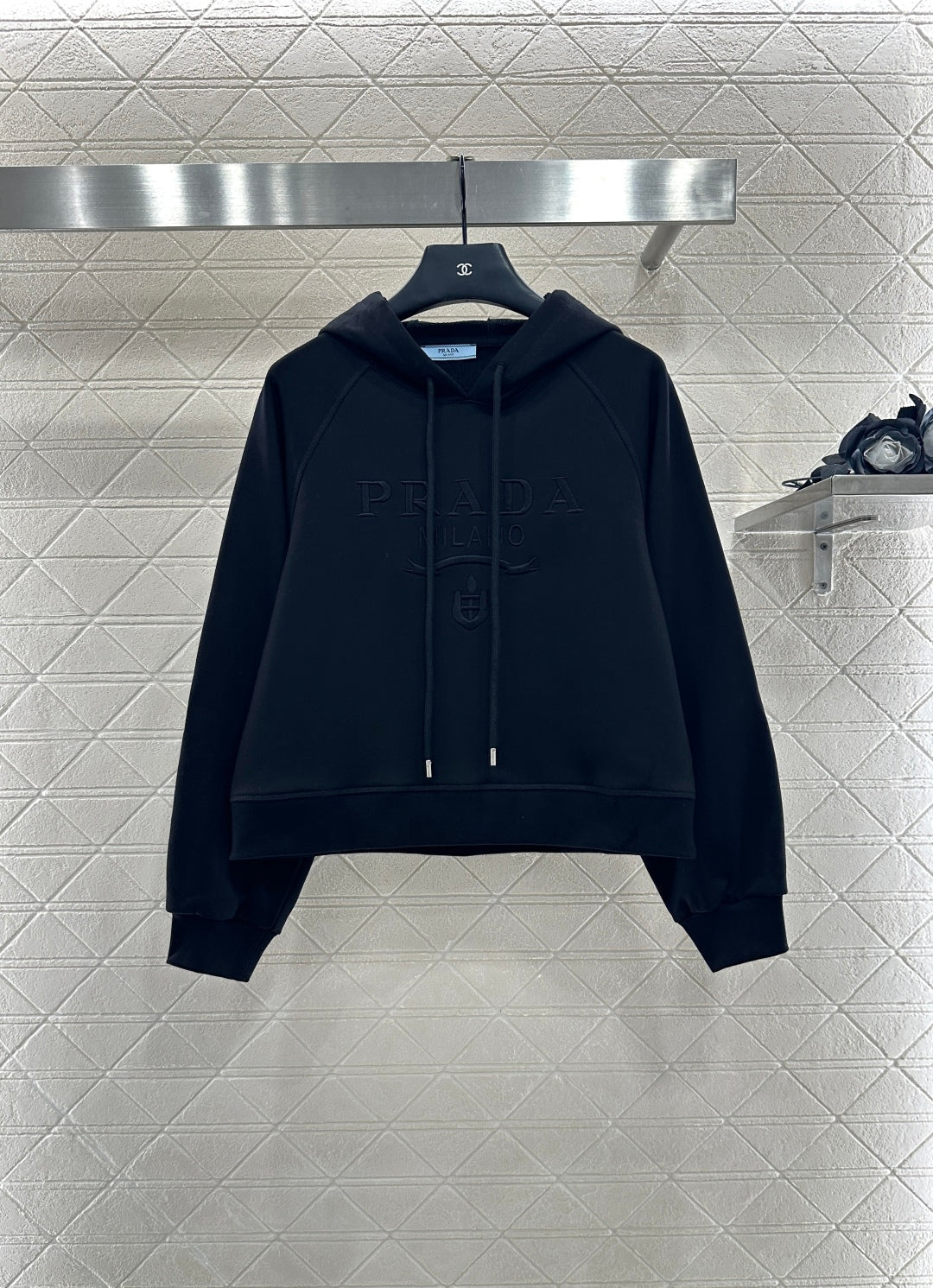 25fw new hooded letter sweatshirt with trousers suit