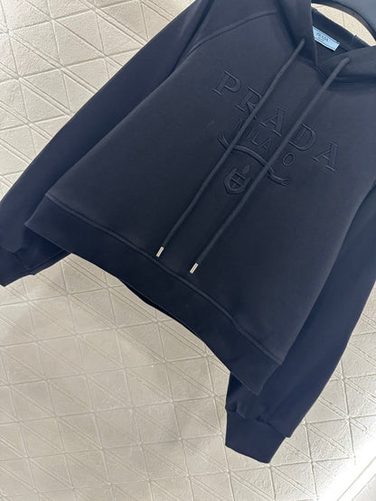 25fw new hooded letter sweatshirt with trousers suit