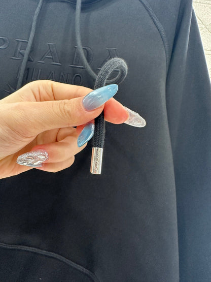 25fw new hooded letter sweatshirt with trousers suit