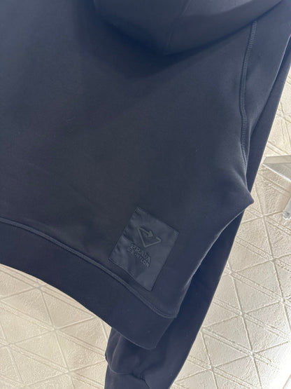 25fw new hooded letter sweatshirt with trousers suit