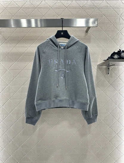 25fw new hooded letter sweatshirt with trousers suit
