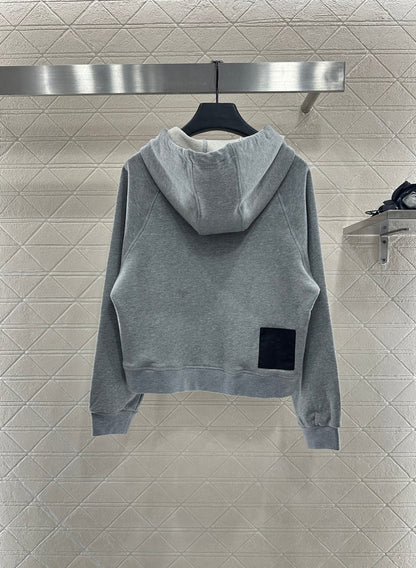 25fw new hooded letter sweatshirt with trousers suit