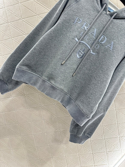 25fw new hooded letter sweatshirt with trousers suit