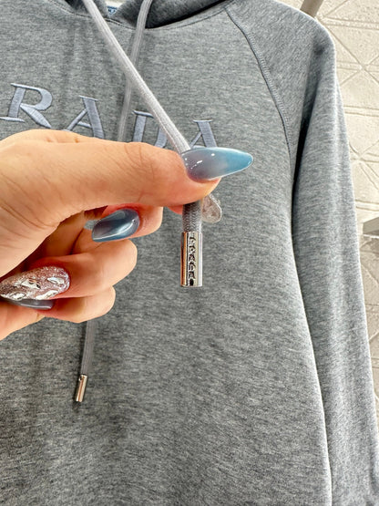 25fw new hooded letter sweatshirt with trousers suit