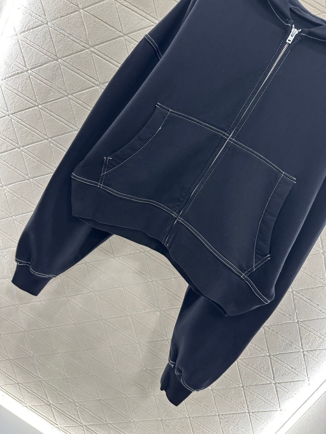 25fw new fleece hooded zippered jacket