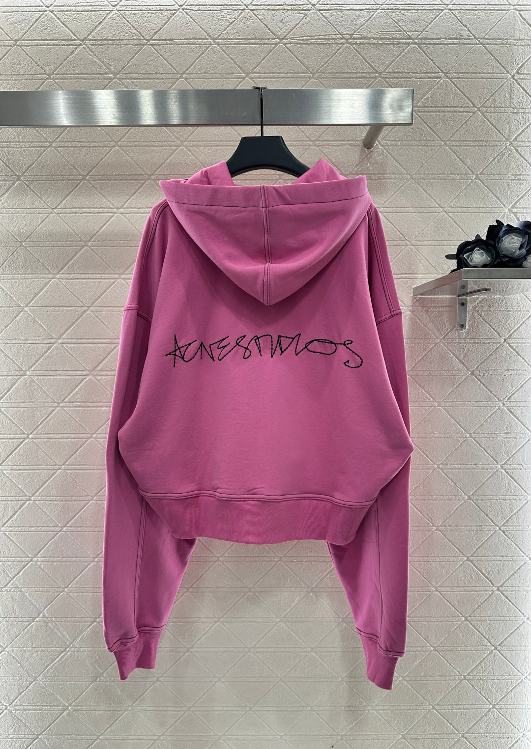 25fw new fleece hooded zippered jacket