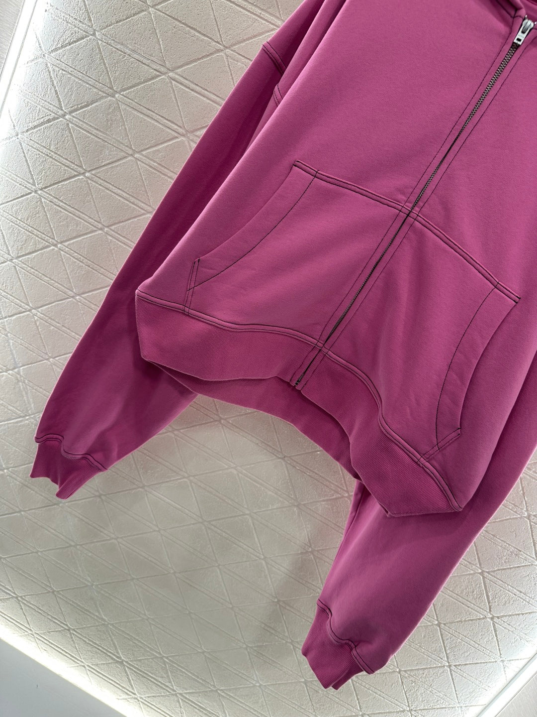 25fw new fleece hooded zippered jacket