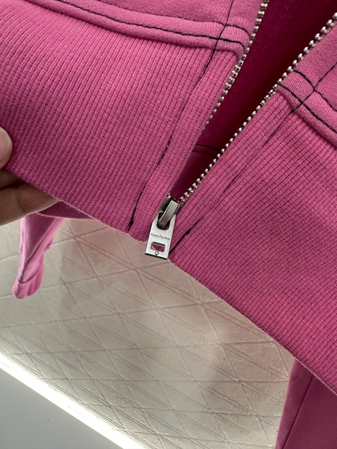 25fw new fleece hooded zippered jacket