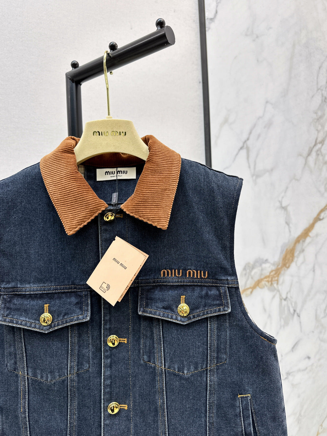 25fw denim vest jacket