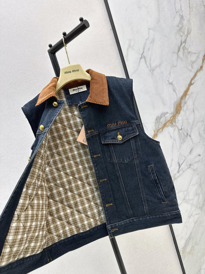25fw denim vest jacket