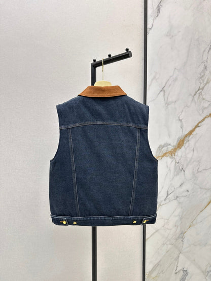 25fw denim vest jacket