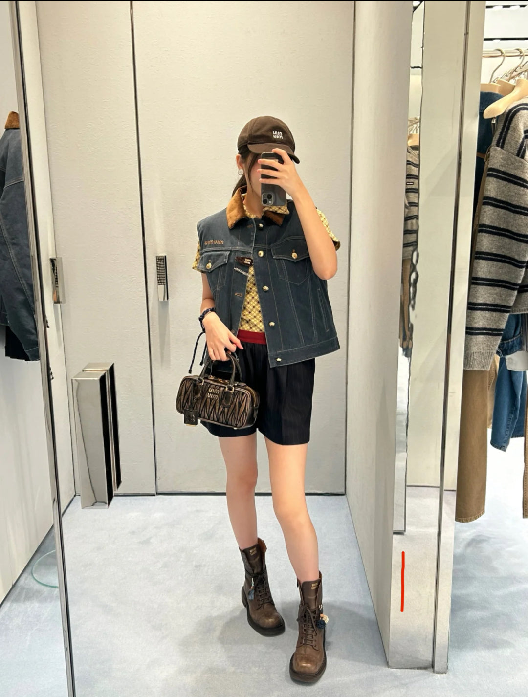 25fw denim vest jacket