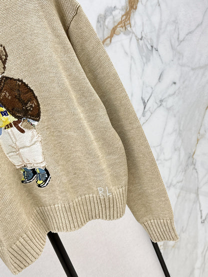 RL 25fw embroidered sweater