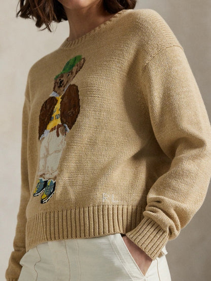 RL 25fw embroidered sweater