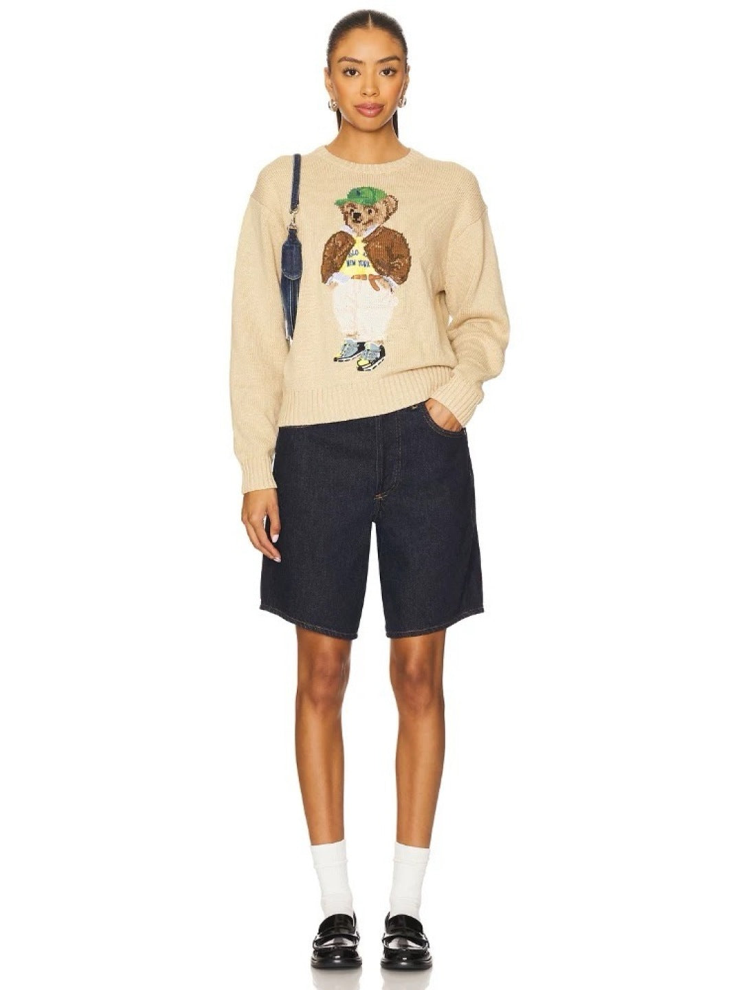 RL 25fw embroidered sweater