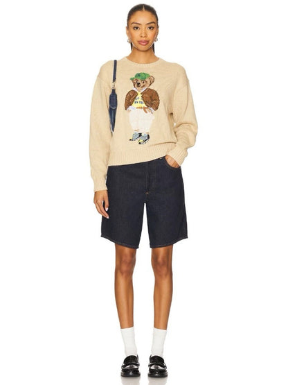 RL 25fw embroidered sweater