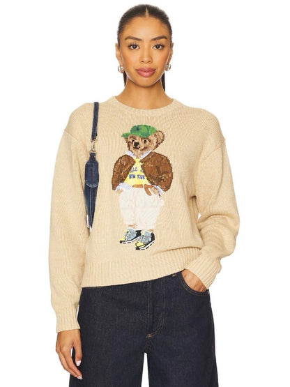 RL 25fw embroidered sweater