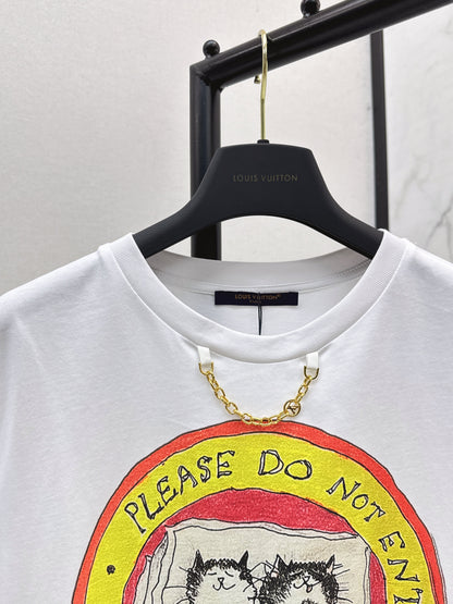 25fw new logo print short-sleeved T-shirt