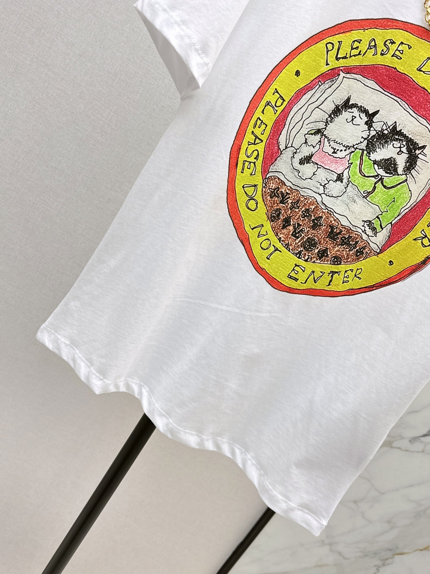 25fw new logo print short-sleeved T-shirt