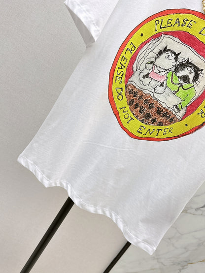 25fw new logo print short-sleeved T-shirt