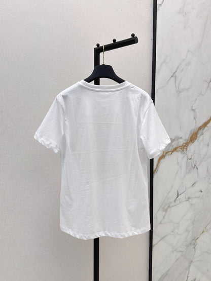 25fw new logo print short-sleeved T-shirt
