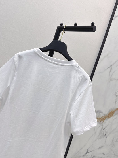 25fw new logo print short-sleeved T-shirt
