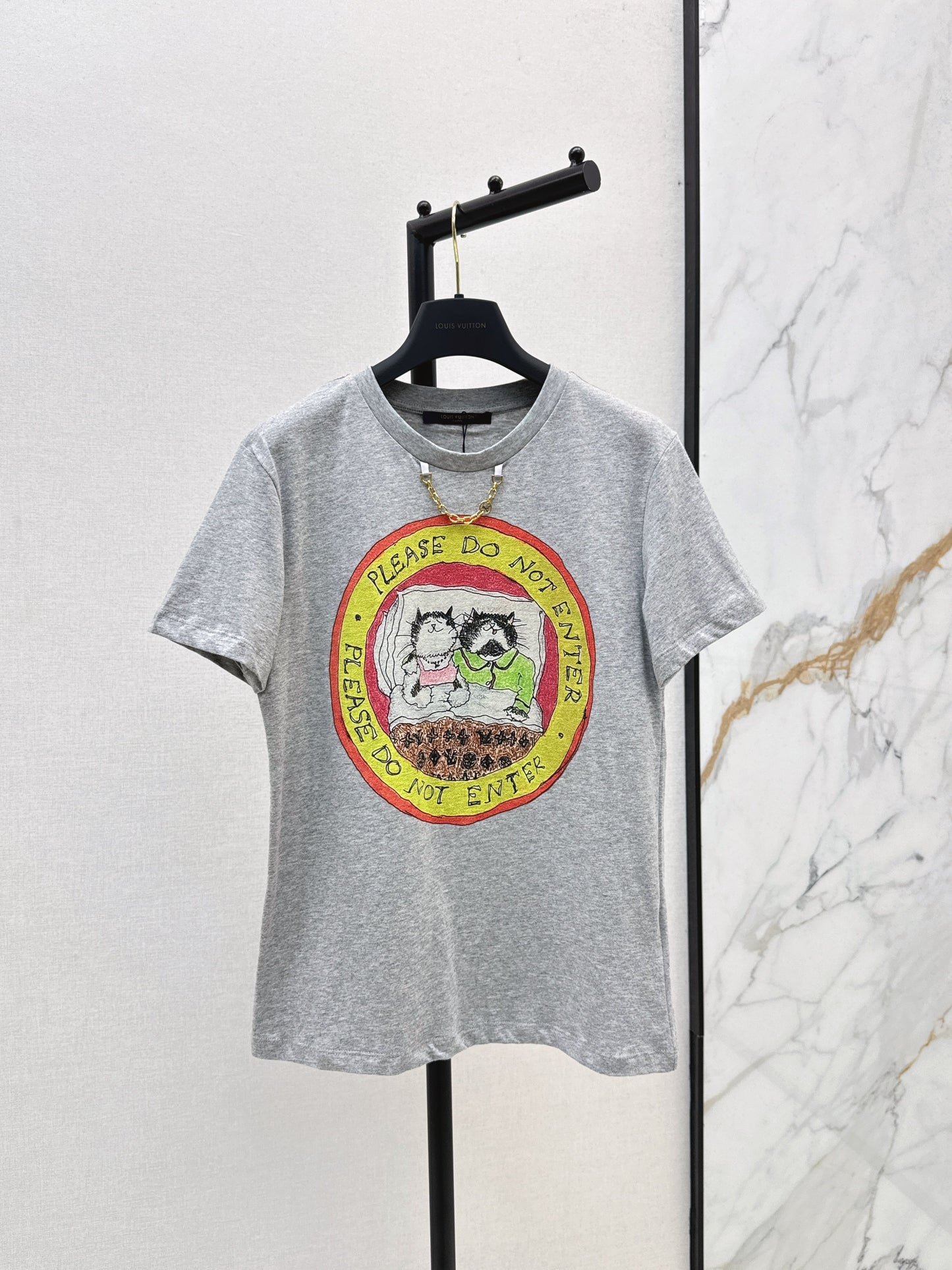 25fw new logo print short-sleeved T-shirt