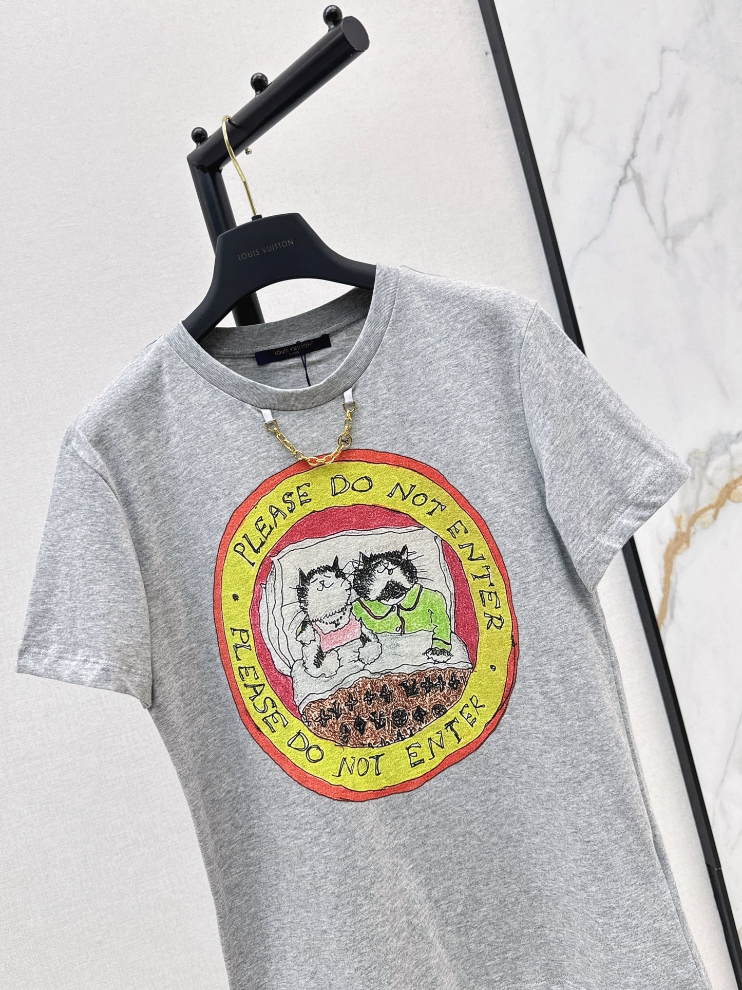 25fw new logo print short-sleeved T-shirt