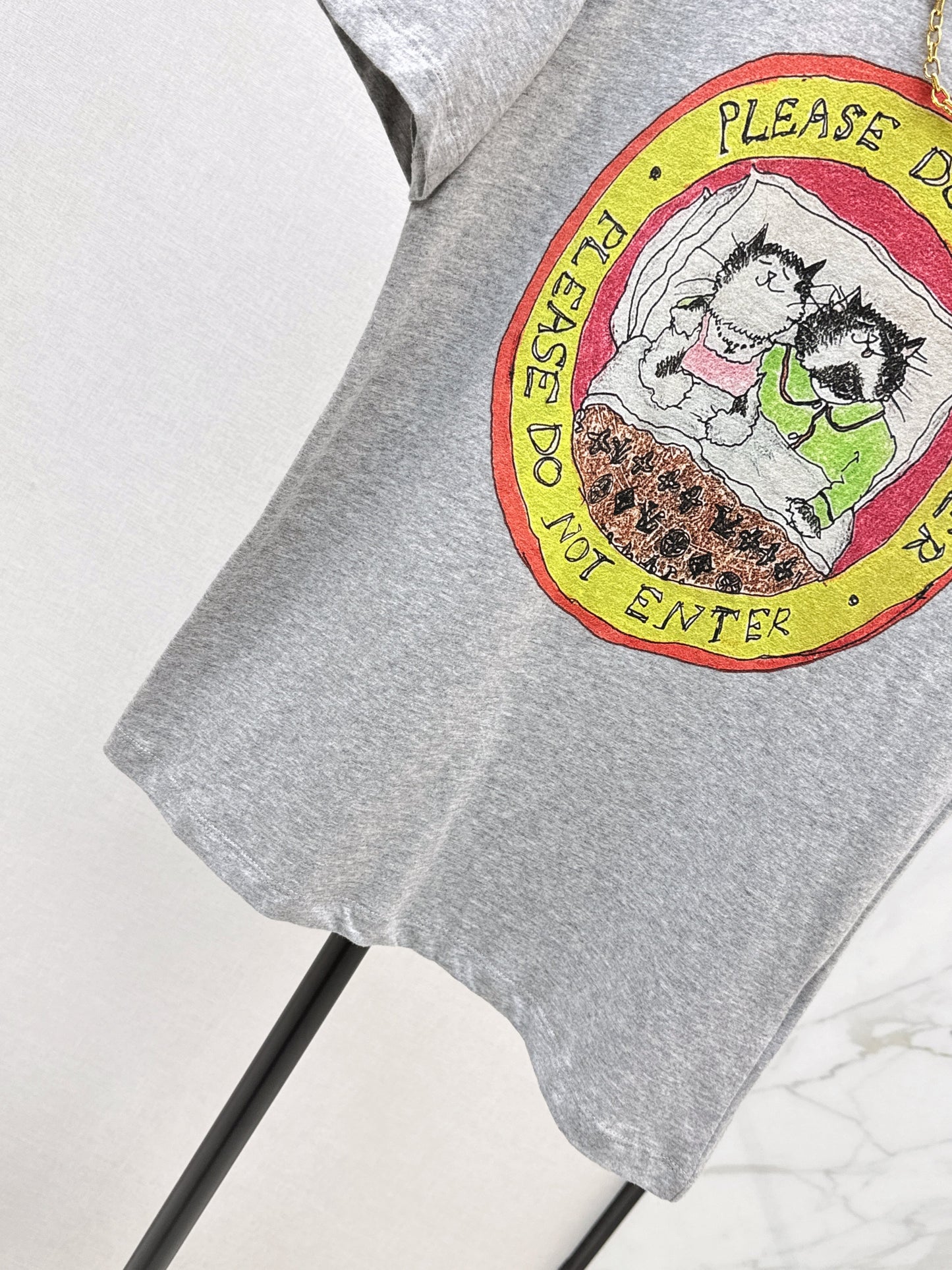 25fw new logo print short-sleeved T-shirt