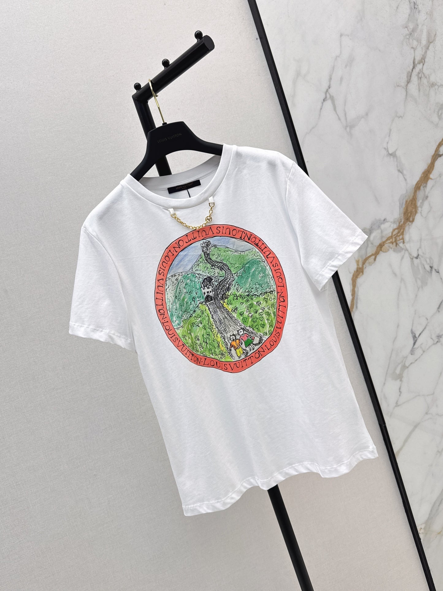 25fw new logo print short-sleeved T-shirt