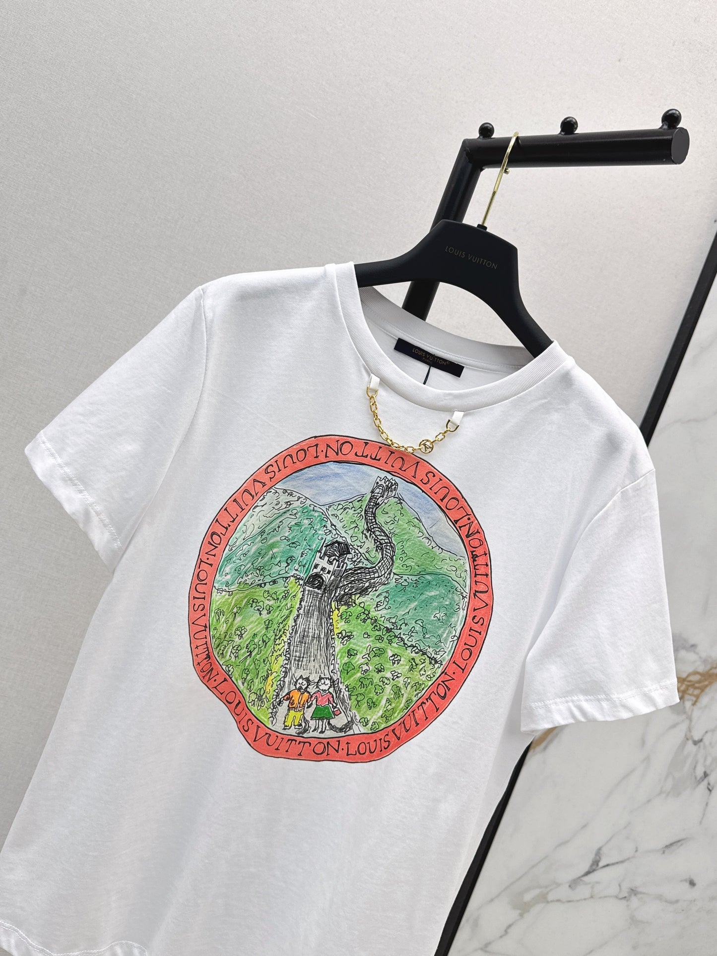 25fw new logo print short-sleeved T-shirt