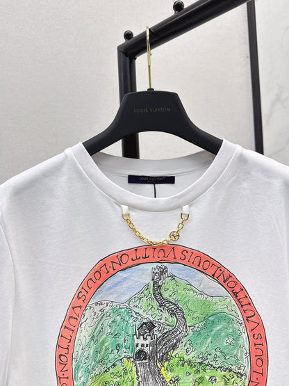 25fw new logo print short-sleeved T-shirt