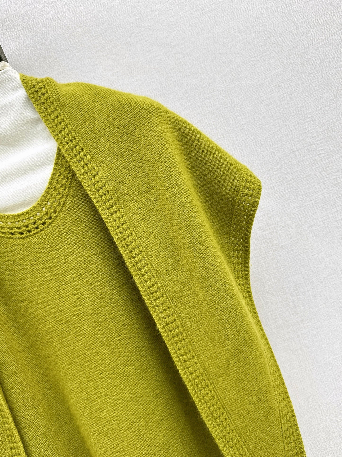 25fw new round neck wool dress with matching shawl