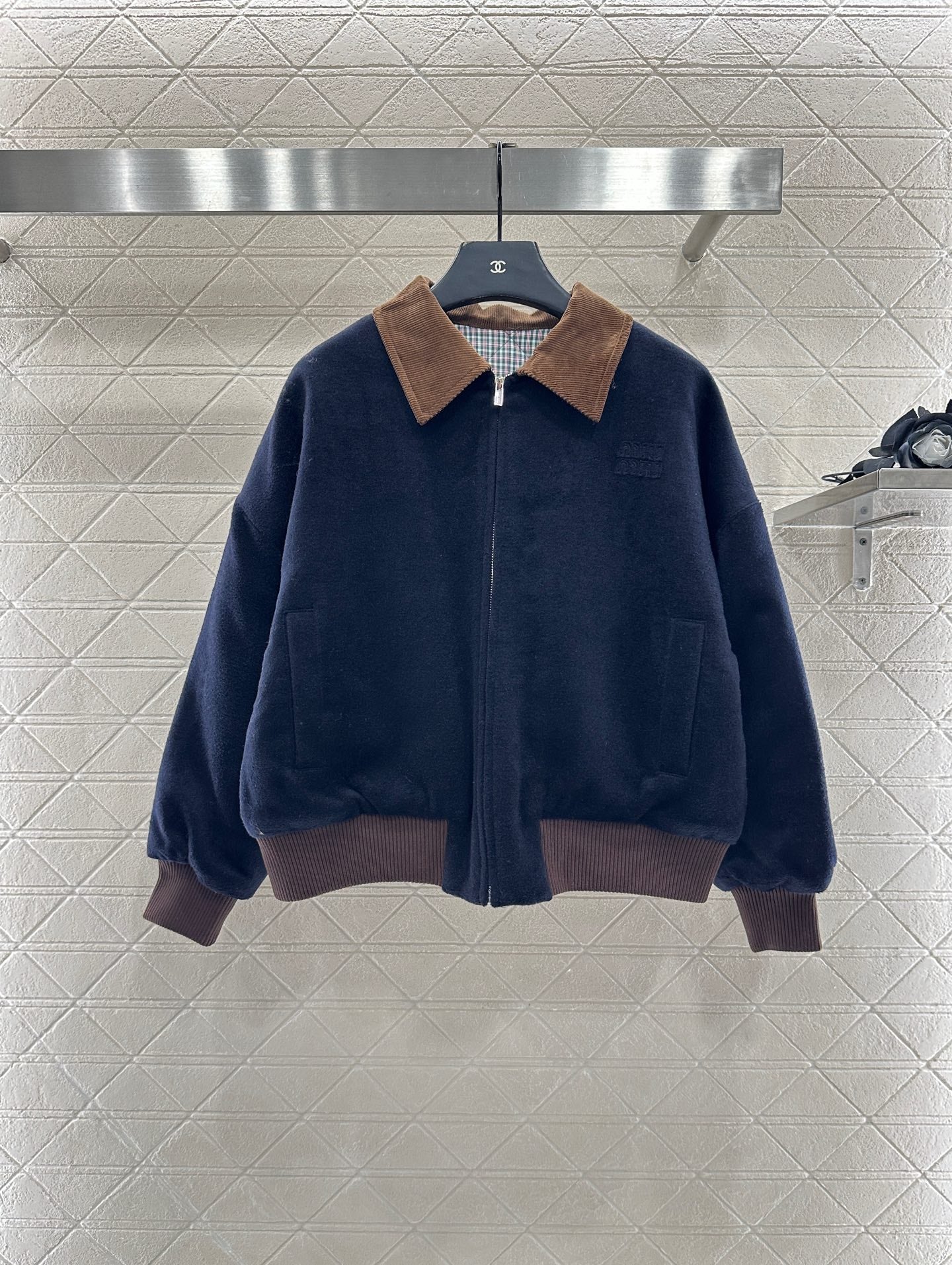 25 Corduroy collar, cashmere cotton jacket