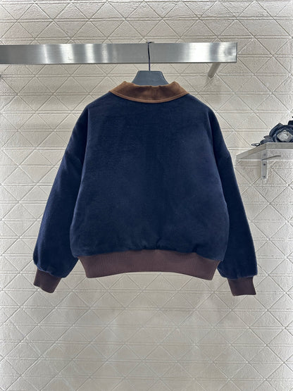 25 Corduroy collar, cashmere cotton jacket