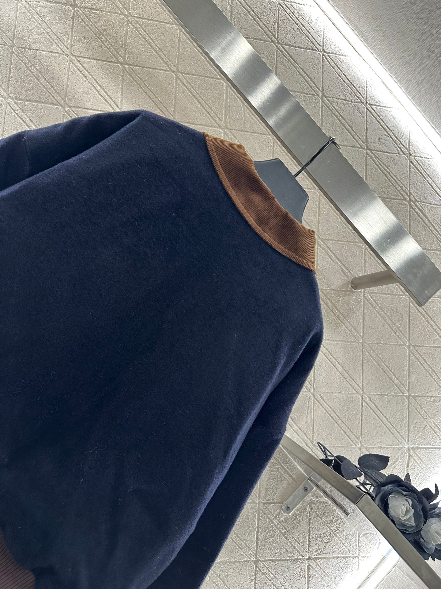 25 Corduroy collar, cashmere cotton jacket