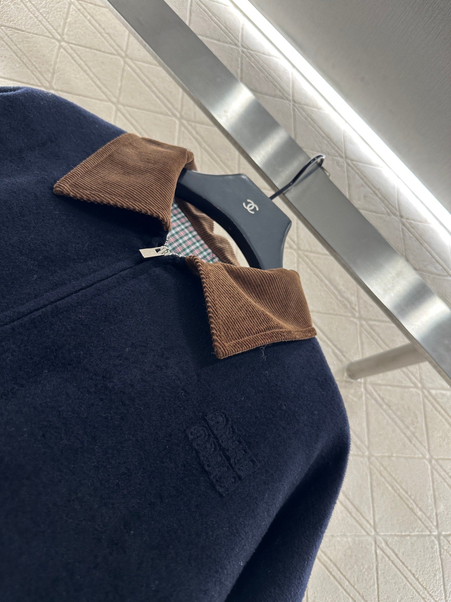 25 Corduroy collar, cashmere cotton jacket