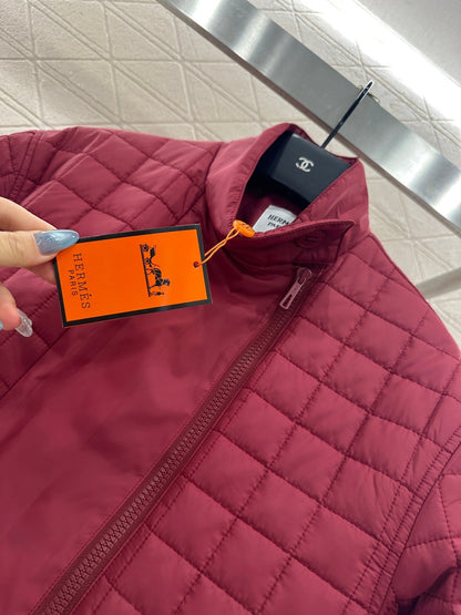 25 Stand up collar zipper medium length nylon cotton jacket