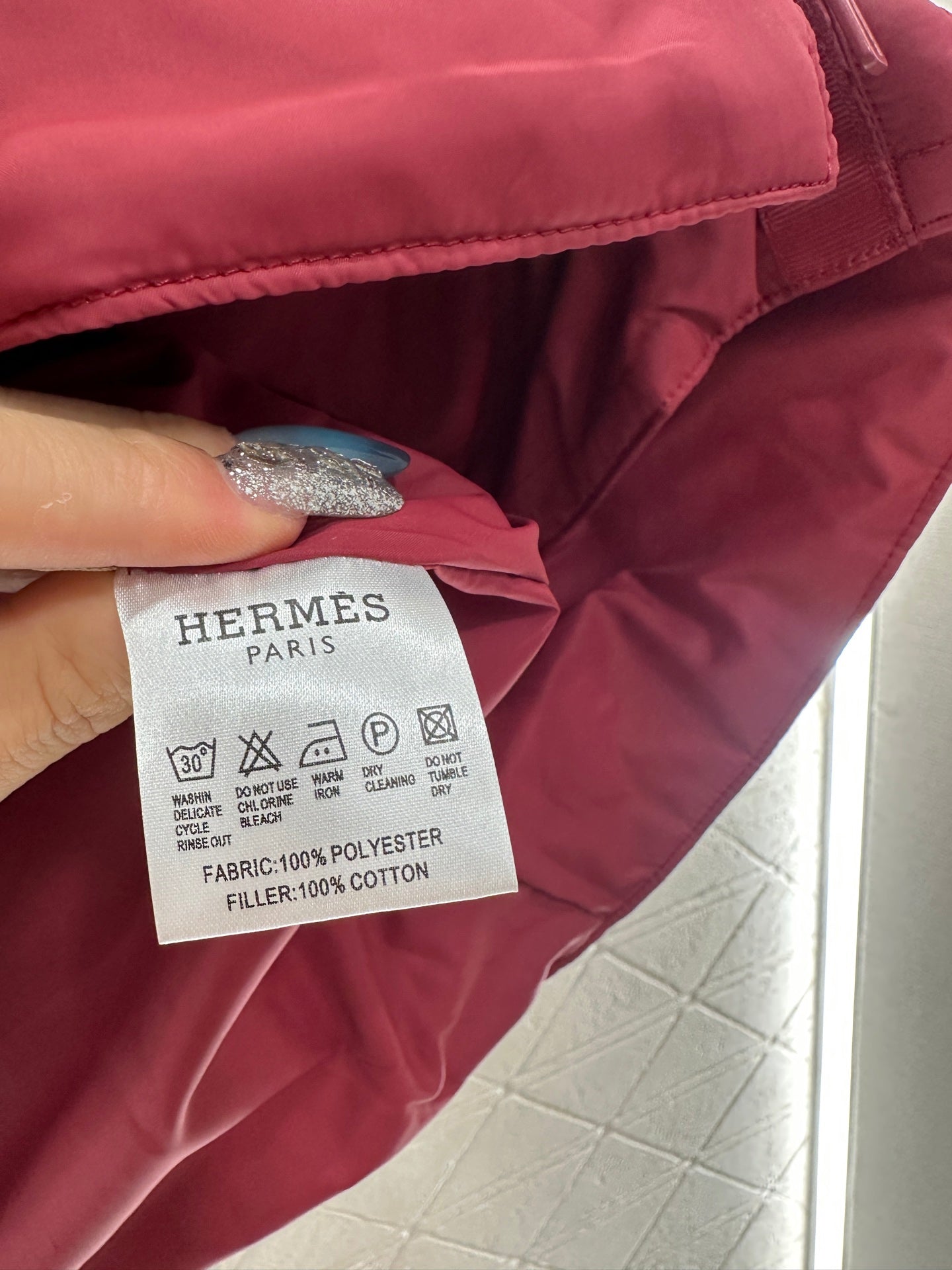 25 Stand up collar zipper medium length nylon cotton jacket